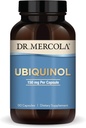 Dr. Mercola Ubiquinol - 150 mg Ubiquinol - supporte la production d'énergie - supplément antioxydant - sans OGM, sans gluten et sans soja - 90 capsules (90 portions)