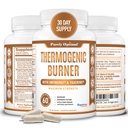 Brûleur de graisse thermogénique purement optimal pour les femmes - Support avancé de métabolisme et booster d'énergie - ingrédients naturels, végétalien-friendly, non-OGM - 60 capsules