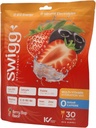 Paquets de poudre d'électrolytes Paquets quotidiens d'hydratation d'eau multivitamines Poudre sans sucre 2500 mcg B12, C + D + B6, Folate, Zinc de fer + Plus