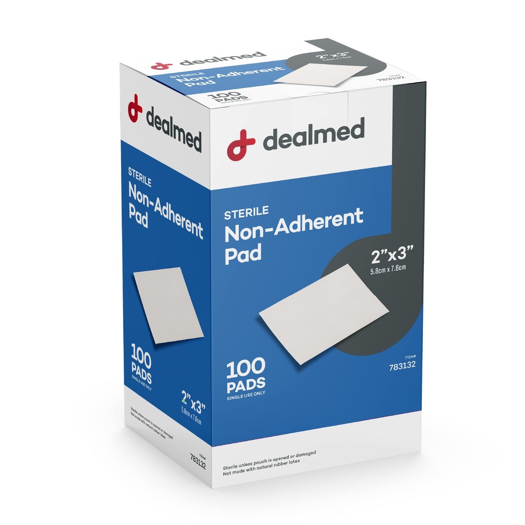 Dressing pour plaies non adhésives, très absorbants et non résistants, interrupteur de suppression sans douleur, plié individuellement pour une protection supplémentaire (boîte de 100)