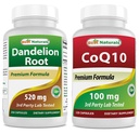 Meilleure racine de dandelion naturelle 520 mg et COQ10 100 mg