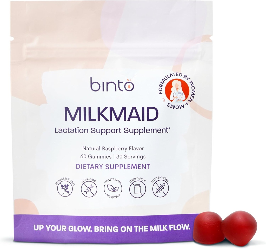 Bito Milkmaid Gummies est un délicieux soutien à l'allaitement pour les mères allaitantes - soutient l'allaitement en santé et stimule l'approvisionnement en lait (30 jours)