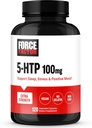 FACTEUR DE FORCE 5HTP Sleep Aid and Mood Support Supplement, Extra Strength 5 HTP, Supplément de sommeil naturel pour adultes pour soutenir le calme et l'équilibre du stress, végétalien, non-OGM, 120 capsules