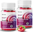 yanxiao Creatine Monohydrate Gommies 5g pour les hommes et les femmes, formule anti-melting, sans sucre Creatine Chews pour la croissance et la force musculaires, contient de la vitamine C et d'autres nutriments (120 comte)