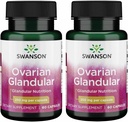 Swanson Ovarian Glandular - Supplément naturel Promouvoir la santé et l'équilibre glandulaires des femmes - Source du tissu bovin Premium pour soutenir le mieux-être - (60 capsules, 250mg chacune) (2 pack)