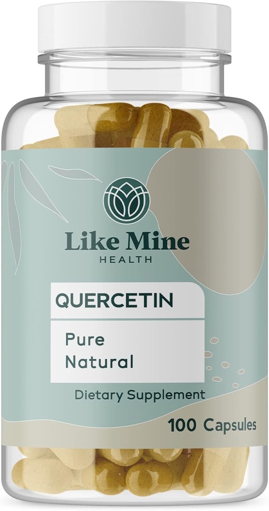 Like Mine Quercetin (100 Capsules), Pure & Natural, Single Ingredient, Dietary Supplement for Women