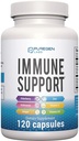 6 en 1 Immune Support 120 Capsules avec un mélange puissant de Elderberry, Echinacea, Ginger, Vitamine C 650mg, Vitamine D3 5000 UI et Zinc Picolinate 30mg- Supplément d'Immune Booster pour Adultes et Enfants