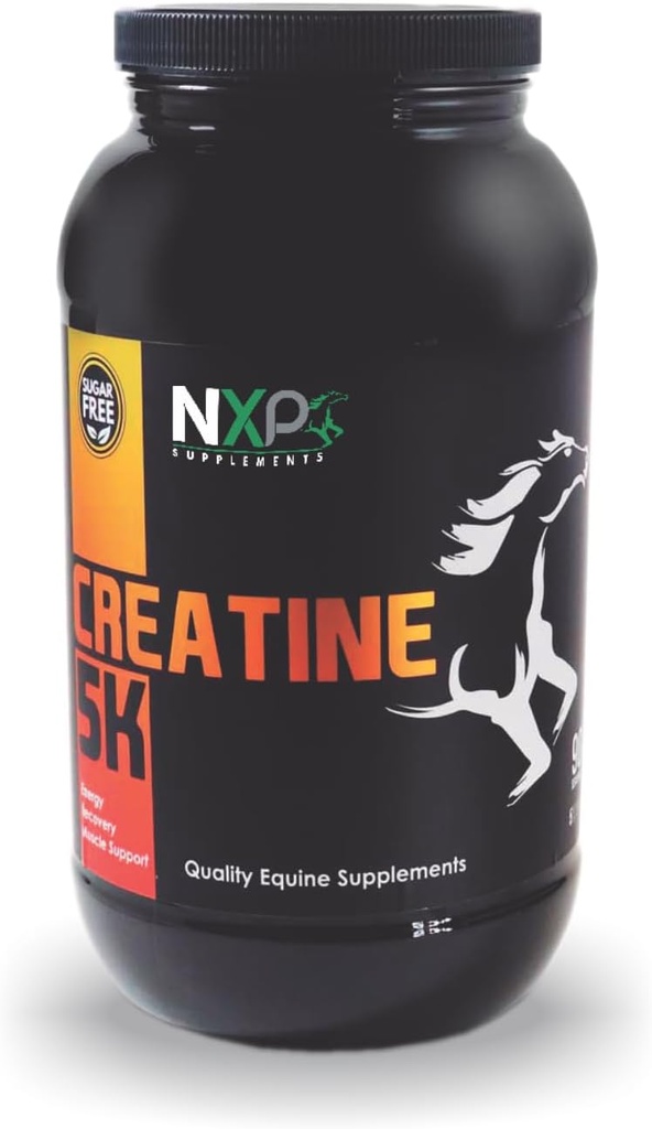 Creatine 5K - Energy Muscle Support Recovery Power Strength Endurance Suppléments d'endurance pour chevaux 5 lb (90 portions)