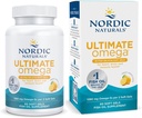 Nordic Naturals Ultimate Omega in Fish Gelatin, Lemon Flavor - 60 gels mous - 1280 mg Omega-3 - Supplément d'huile de poisson à haute capacité - EPA et DHA - Promotion de la santé cérébrale et cardiaque - Non-OGM - 30 portions