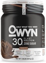 OWYN seulement ce dont vous avez besoin Pro Elite Poudre à haute teneur en protéines, 30g Protéine végétalienne pour la récupération d'entraînement, Délicieux goût lisse, Zéro sucre, faible teneur en glucides nets, chocolat, 12 portions (1.32 LB)
