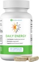 Ben's Natural Health Daily Energy Complexe B-Vitamine avec TMG et Zinc pour l'énergie naturelle, le stress, le focus et le soutien immunitaire, 30 capsules