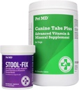 Pet MD Canine Tabs Multivitamine & Tabouret Fix avancé