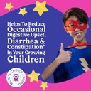 LOVEBUG Probiotiques pour les enfants – Probiotiques à croquer avec fibre prébiotique pour l'âge 4+, Supplément pour la santé quotidienne des enfants et le soutien digestif, sans sucre Berry Flavor, 60 comte