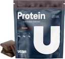 UCAN Energy + Plant Protein Powder - Vegan Plant Based Protein 20g Pea Protein with Amino Acids EAAs & BCCAs - Keto Protein Powder - No Added Sugar, Gluten-Free - Chocolate -12 Servings