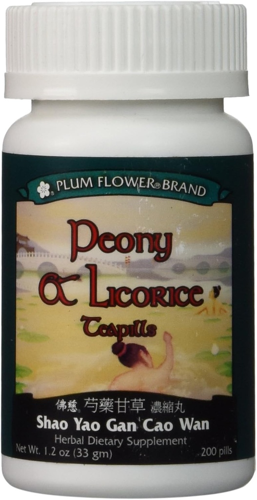Teapills (Shao Yao Gan Cao Wan), 200 ct, fleur de prune