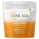 Un seul sol créatine pour les femmes, toutes les femmes naturelles, poudre créatine w créapure et leucine, augmenter la masse musculaire maigre, réduire le temps de récupération, favorise la santé du cerveau et des os (non aromatisée, 60 portions)