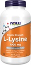 Compléments alimentaires, L-Lysine (chlorhydrate de L-Lysine) 1 000 mg, double résistance, acide amino, 250 comprimés