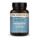 Dr Mercola Biothin Berberine au chrome - Soutient une fonction métabolique saine - Absorption accrue - Non-OGM, sans gluten et sans soja - 30 capsules (30 portions)