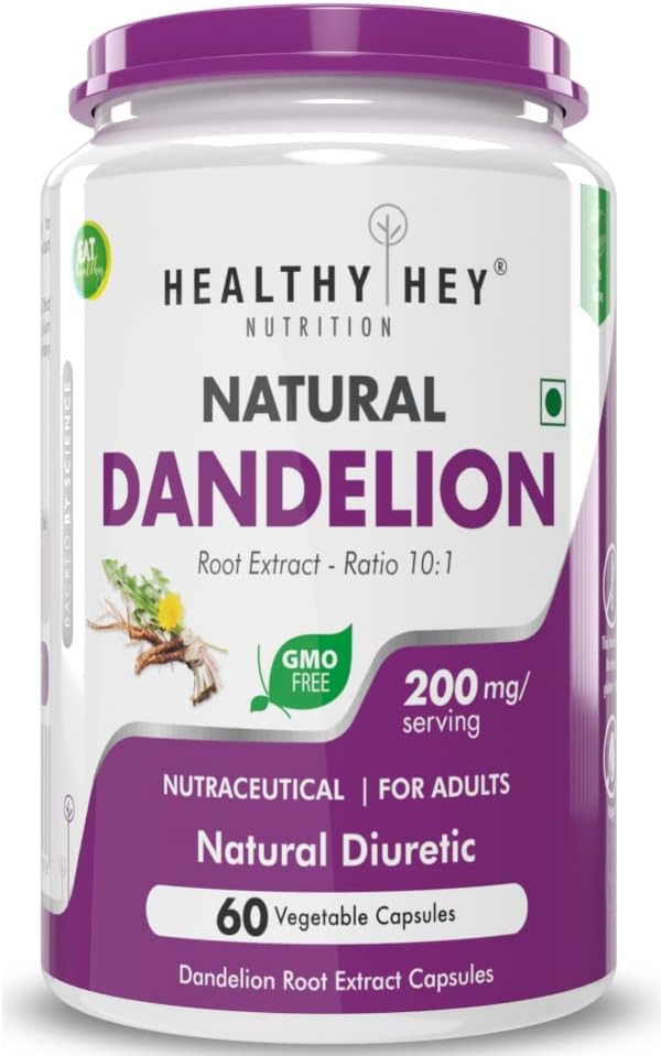 Extrait de racine de dandelion de shelter - Naturel - Rapport 10:1 - Diurétique naturelle & Digestion de soutien, 60 capsules végétales