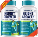 (Pack of 2) Height Growth Maximizer - Made in USA - Natural Height Increase Booster & Bone Growth Pills - Grow Taller Supplement for Adults, Teens & Kids - Vitamins for Boys & Girls to Get Taller