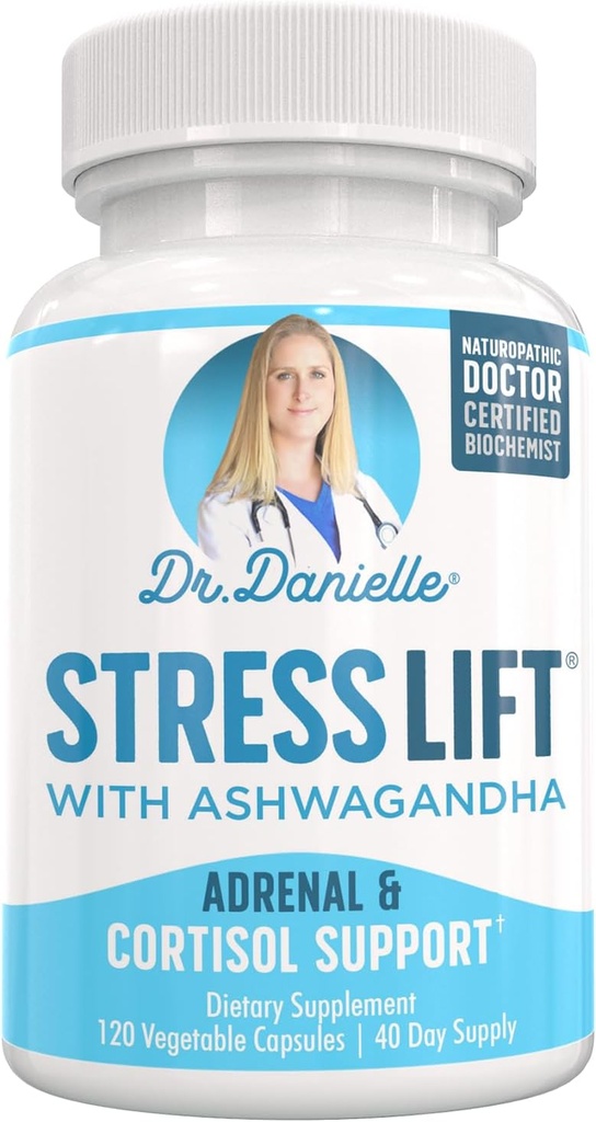 Le meilleur supplément Ashwagandha - 5 en 1 Organic Stress Relief, Adrénal Support, Joy, Mood & Thyroïde Support.