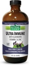 Choix botanique - Ultra Immune, Contient des baies de sureau avec du zinc et de la vitamine C, Sirop noir pour les adultes et les enfants, Vitamines liquides pour le soutien immunitaire, 4 Oz