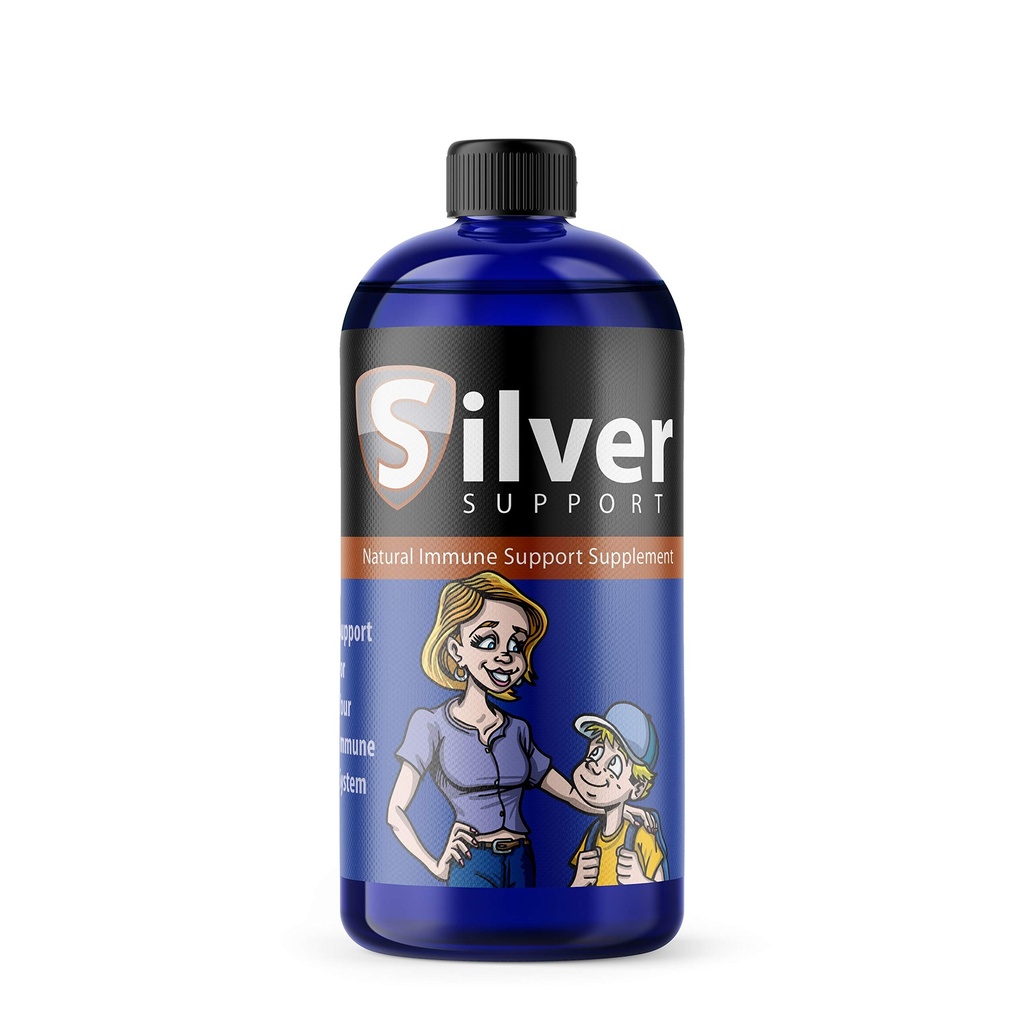 Nano Ionic Silver Technology - Liquid Immune Booster pour tous les âges et les animaux de compagnie - La formule de coupe 10 ppm améliore le bien-être - 32oz