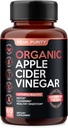 Capsules de vinaigre de cidre de pomme 100 % biologique crue - Nettoyant naturel de détox Gut et Digestion saine - Sans goût et facile à avaler - Pilules de vinaigre de cidre de pomme - 1000 mg