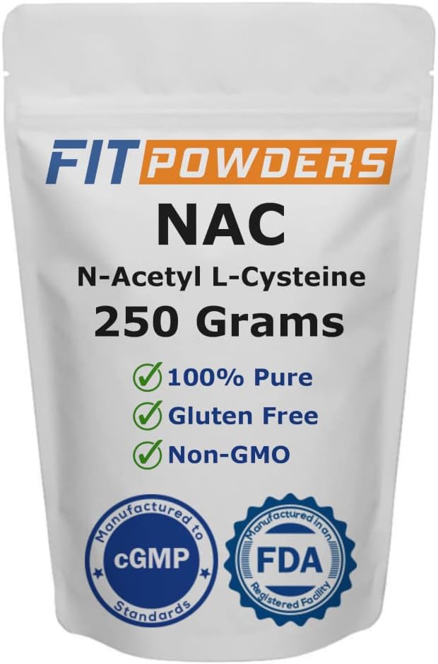 Poudre NAC N-acétyl L-Cystéine Pousse inclus (250 grammes)