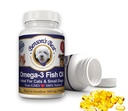 Meilleure huile de poisson Omega 3 de Benson pour les chats et les petits chiens - 200 Softgels 500mg - 43% Plus d'acides gras Omega 3 que l'huile de saumon - 100% pur, non-OGM, aliments naturels pour animaux de compagnie