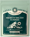 Source vitale Nutrition - Premium Shilajit Gummies - Bone, Cerveau, Énergie et Vitalité Support - Himalayan Organic Shilajit - Vegan, sans gluten et Halal - Pastèque d'été - 60 Gummies - 30 portions