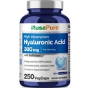 NusaPure Acide Hyaluronique 300mg 250 Capsules de Véggie (non-OGM, végétalien)