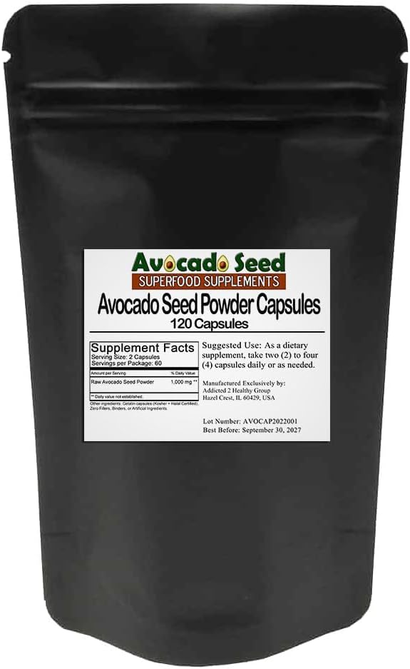 Capsules de graines d'avocat - 120 Nombre