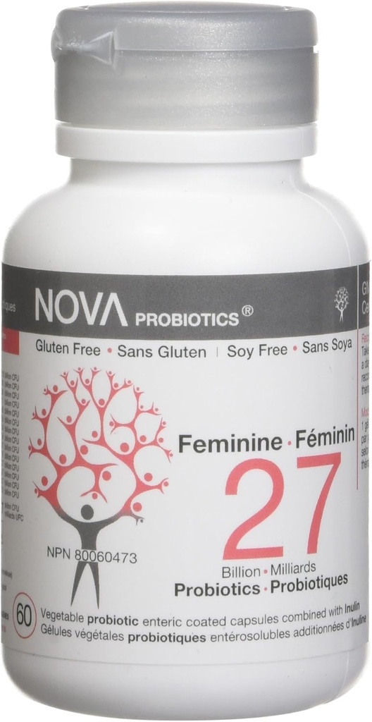 Nova Probiotiques Féminine 27 Million 60 Vcaps