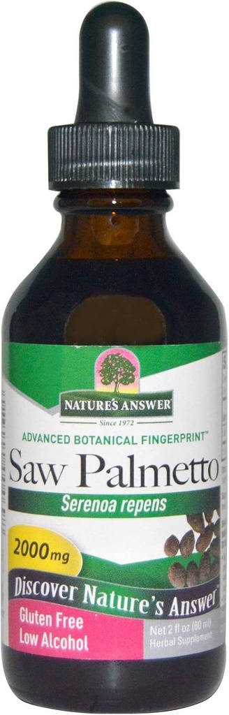Nature's Answer Saw Palmetto Berry Extract 2 Fluide Ounce.