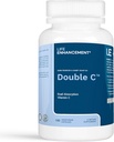 Amélioration de la vie Double C - Absorption maximale 608 mg Vitamine buvée C (Ascorbate de calcium et Palmitate d'ascorbyl) et 61 mg Calcium - 180 Capsuls