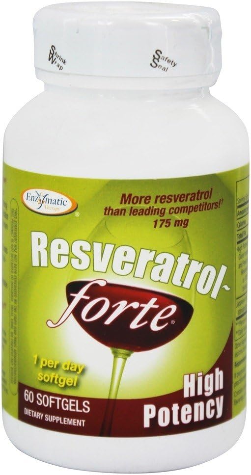 Resveratrol-Forte High Potency 60 Softgels (paquet de 2)