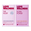 L'amour Bien-être Le Killer & Flora Power (pouvoir) du Duo suppositoire vaginal avec acide borique, probiotiques et vitamine C) soutient l'équilibre du pH, le contrôle de l'odeur et la santé féminine