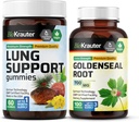 BIO KRAUTER Soutien pulmonaire 60 Gommies et Goldenseal 100 Capsules