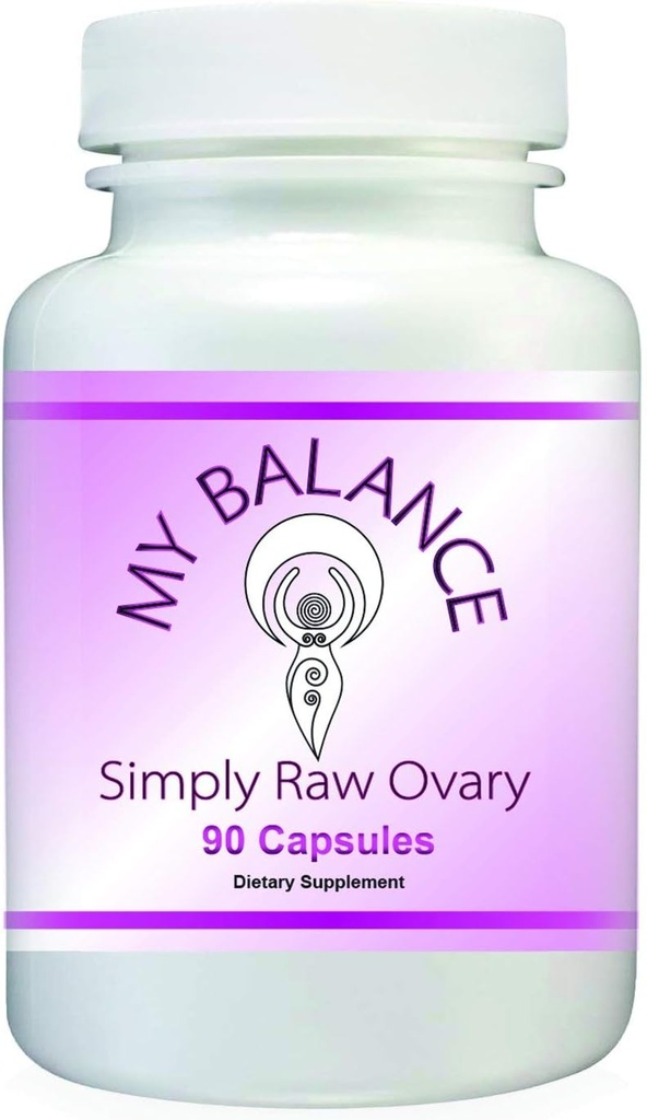 Simplement Raw Ovary Glandular pour la santé des femmes. Bovin brut Ovarian Glandulaire 90 Capsules pour le soutien hormonal.