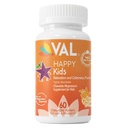 Magnésium VAL pour les enfants de haute absorption Magnésium pour calme, relaxation et focus de Mg Glycinate, Citrate et Taurate de vitamine B6, D & C de D & C de 60 comprimés à croquer