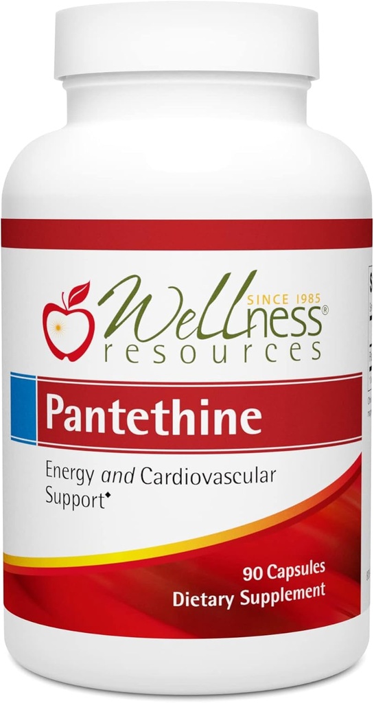 Ressources Bien-être Pantethine - Vitamine active B5. Vegan (300mg, 90 Capsules)
