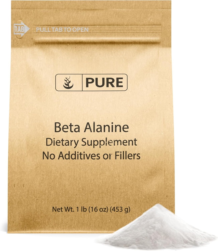 Pure Original Ingredients Beta Alanine Powder Non-GMO, Non-Essential Amino Acid (1 Pound Bag)