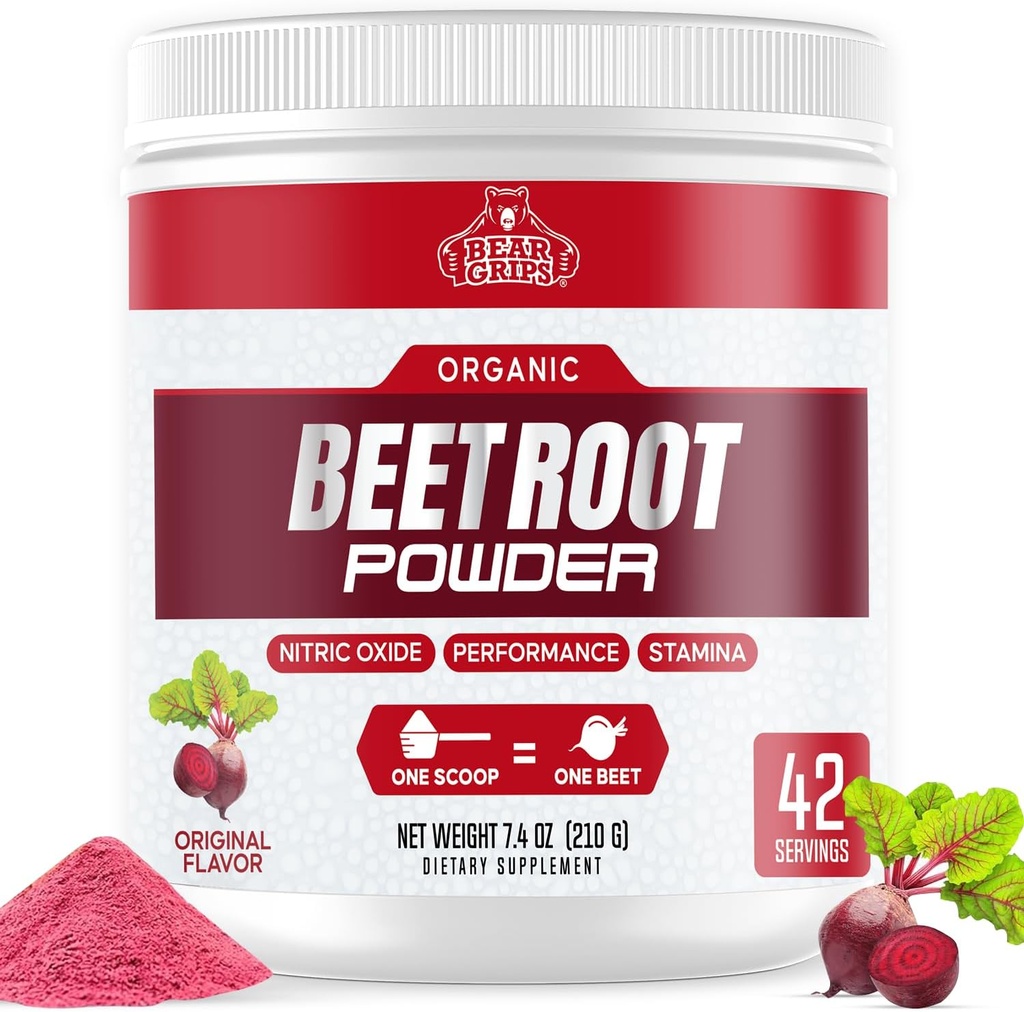 Poudre de racine de betterave biologique - Supplément d'oxyde nitrique Super compléments de betteraves alimentaires, Suppléments de haute pression sanguine bio en poudre de betteraves, Beets for High Blood Pressure Support & Heart Health Support