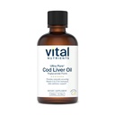 Nutriments vitaux - Huile de foie de morue ultra pure 1025 (Niveau pharmaceutique) - Huile de foie de morue 100% pure norvégienne - 200 ml par bouteille