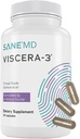 SANE MD - Viscera 3 Postbiotiques avec Hommageyrine - Supplément Butyrate de sodium pour le gaz et le dégel - Santé Gut - Supplément Butyrique IBS et Gut Leaky - Certifié NSF - 30 Capsules