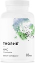 THORNE - NAC - N-acétylcystéine - 500mg - Soutienne la santé respiratoire et la fonction immunitaire - Favorise la désintoxication du foie et du rein* - Sans gluten, sans lait et sans soja - 90 portions