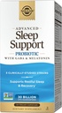 Solgar Advanced Sleep Support Probiotic avec GABA & Melatonin, 30 Capsules Vegan - 30 Million CFU - 5 Straines Étudiées cliniquement - Soutien au repos et à la récupération - Non-OGM & Vegan, 30 portions