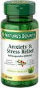 Nature's Bounty Stress Relief Ashwagandha KSM 66 Tablets, Mood Support, 50 Count