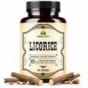 Racine de réglisse 100 Capsules – Glycyrrhize biologique pure – Supplément à base de plantes pour le confort digestif et le bien-être général – Non-OGM et sans additifs